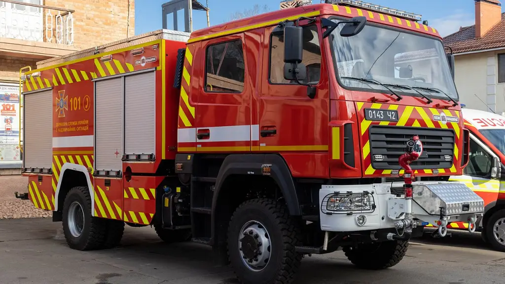 Ukrainian fire engine of an emergency service