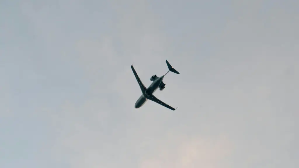passenger jet in flight