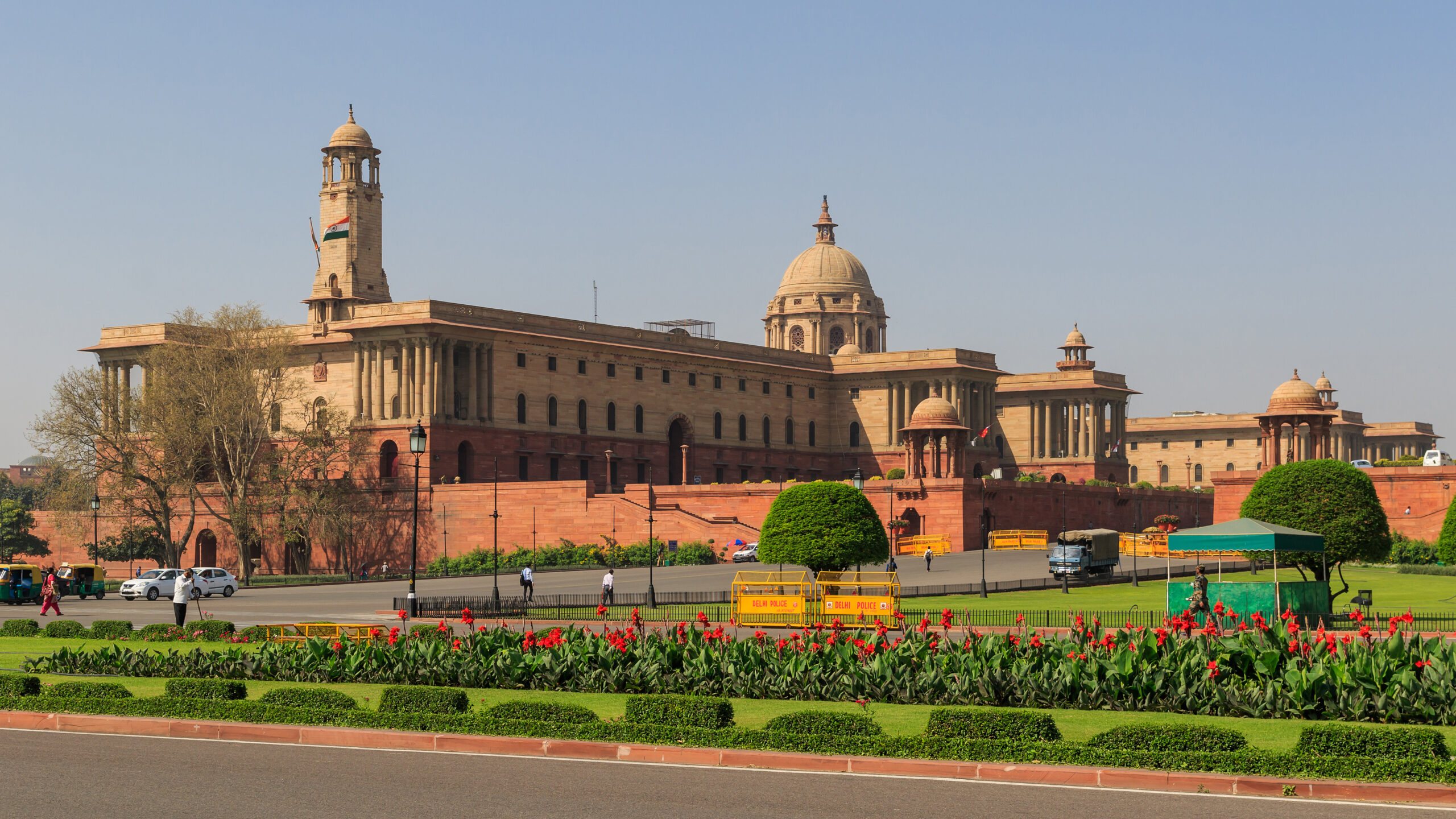 New Delhi government block exterior
