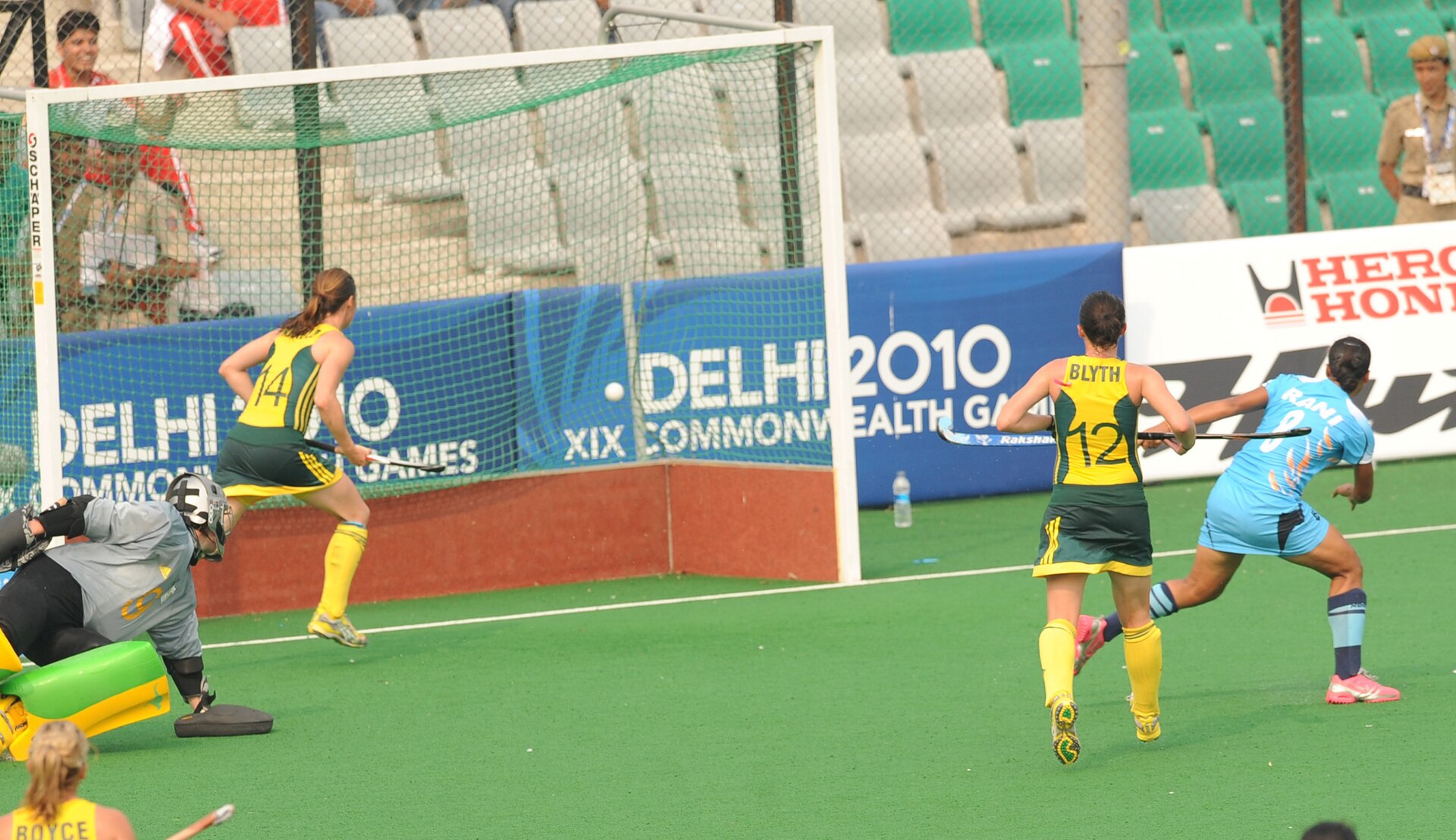 Women's field hockey attack at Commonwealth Games
