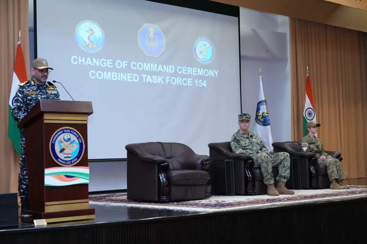 Combined Task Force 154: The change of command ceremony in Manama, Bahrain