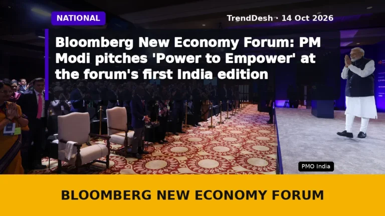 Bloomberg New Economy Forum: PM Modi pitches ‘Power to Empower’ at the forum’s first India edition