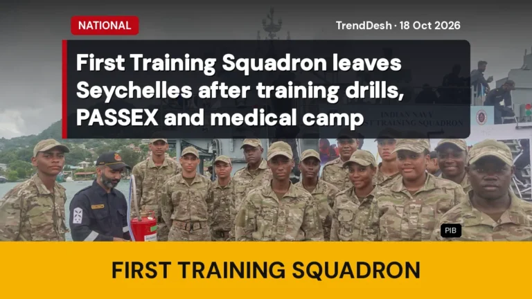 First Training Squadron leaves Seychelles after training drills, PASSEX and medical camp