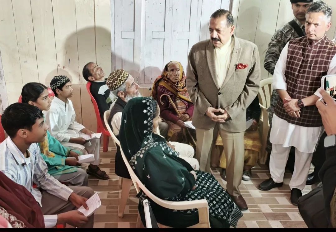 Army medical camp: Union Minister Dr Jitendra Singh at the Army Mega Medical Speciality Camp in Basantgarh