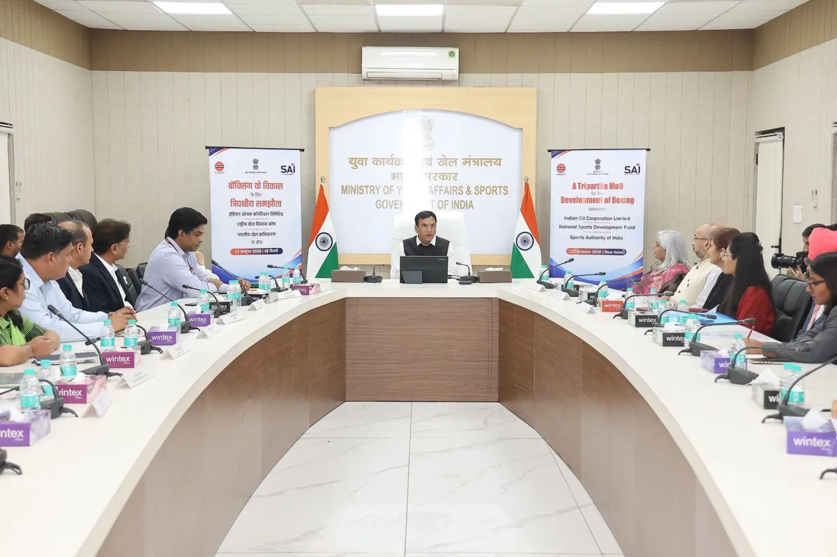Indian Oil boxing: The MoU signing with Sports Minister Mansukh Mandaviya in New Delhi