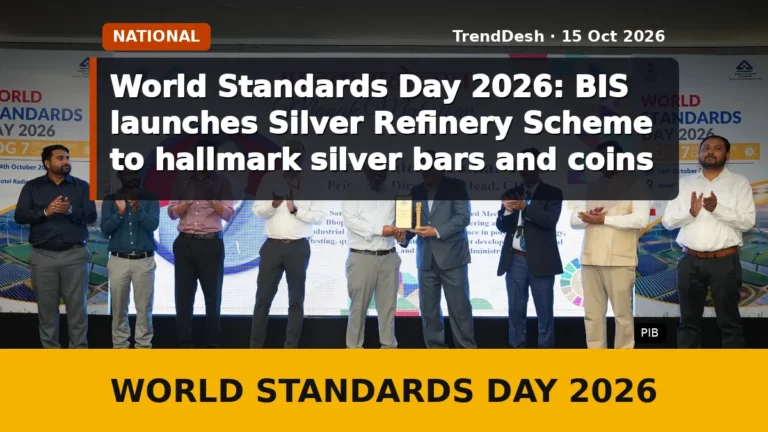 World Standards Day 2026: BIS launches Silver Refinery Scheme to hallmark silver bars and coins