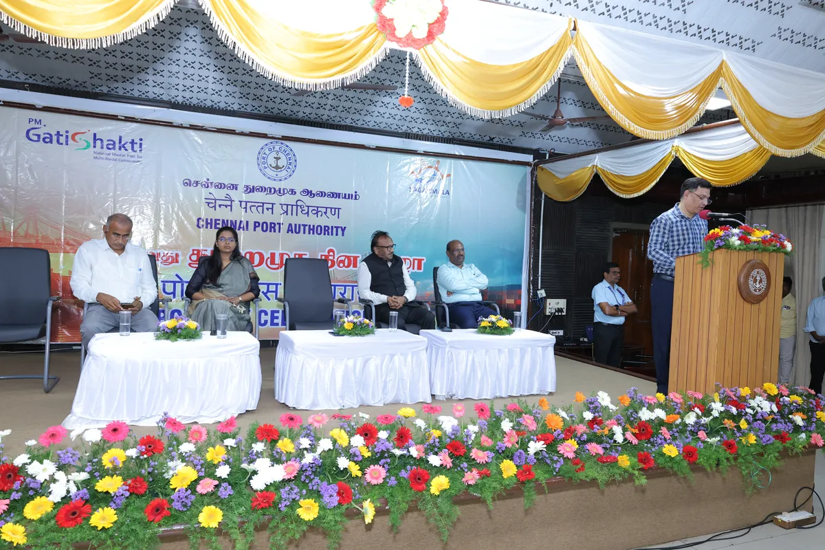 Chennai Port: Officials and guests at the 145th Port Day function in Chennai