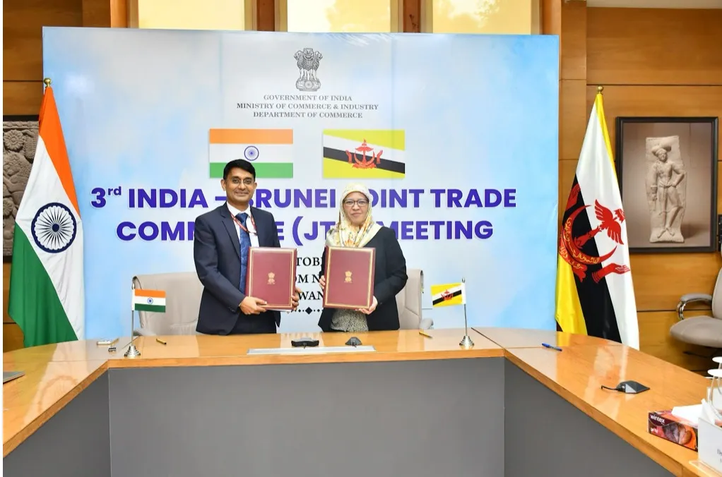 India Brunei trade: Delegations at the third India-Brunei Joint Trade Committee meeting