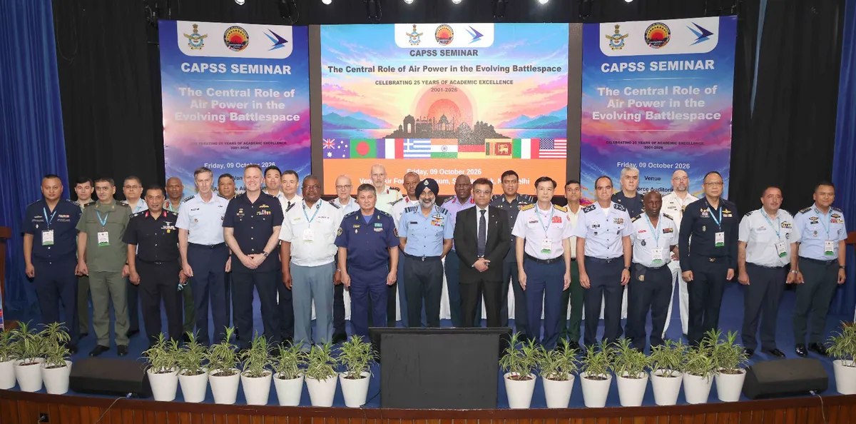 Tarang Shakti 2026: Delegates from partner air forces at the CAPSS-IAF seminar in New Delhi