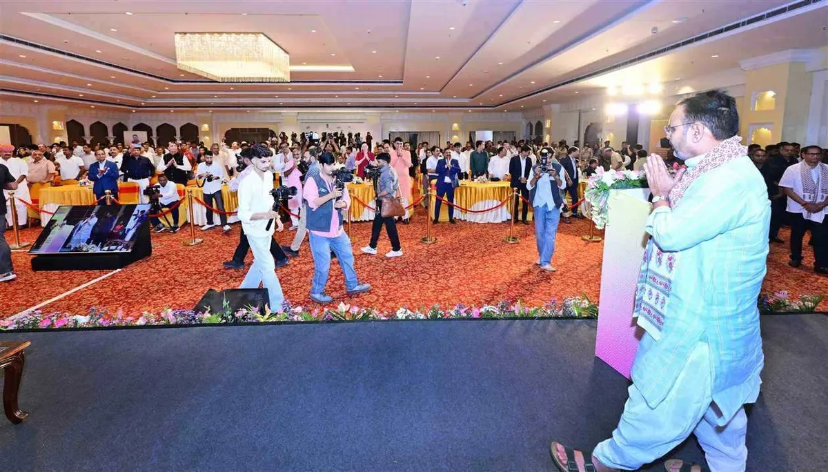 Rajasthan Foundation: Chief Minister Bhajan Lal Sharma at the Non-Resident Rajasthani dialogue in Jaipur