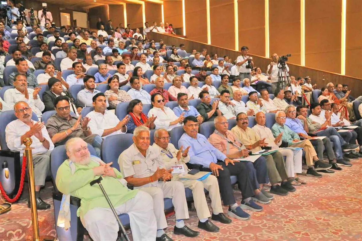 journalist housing scheme: Chief Minister Bhajan Lal Sharma at the launch of the housing scheme for journalists in Jaipur
