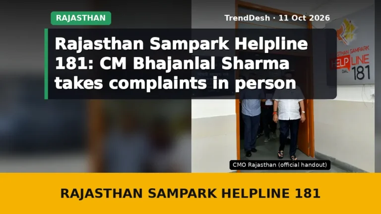Rajasthan Sampark Helpline 181: CM Bhajanlal Sharma takes complaints in person