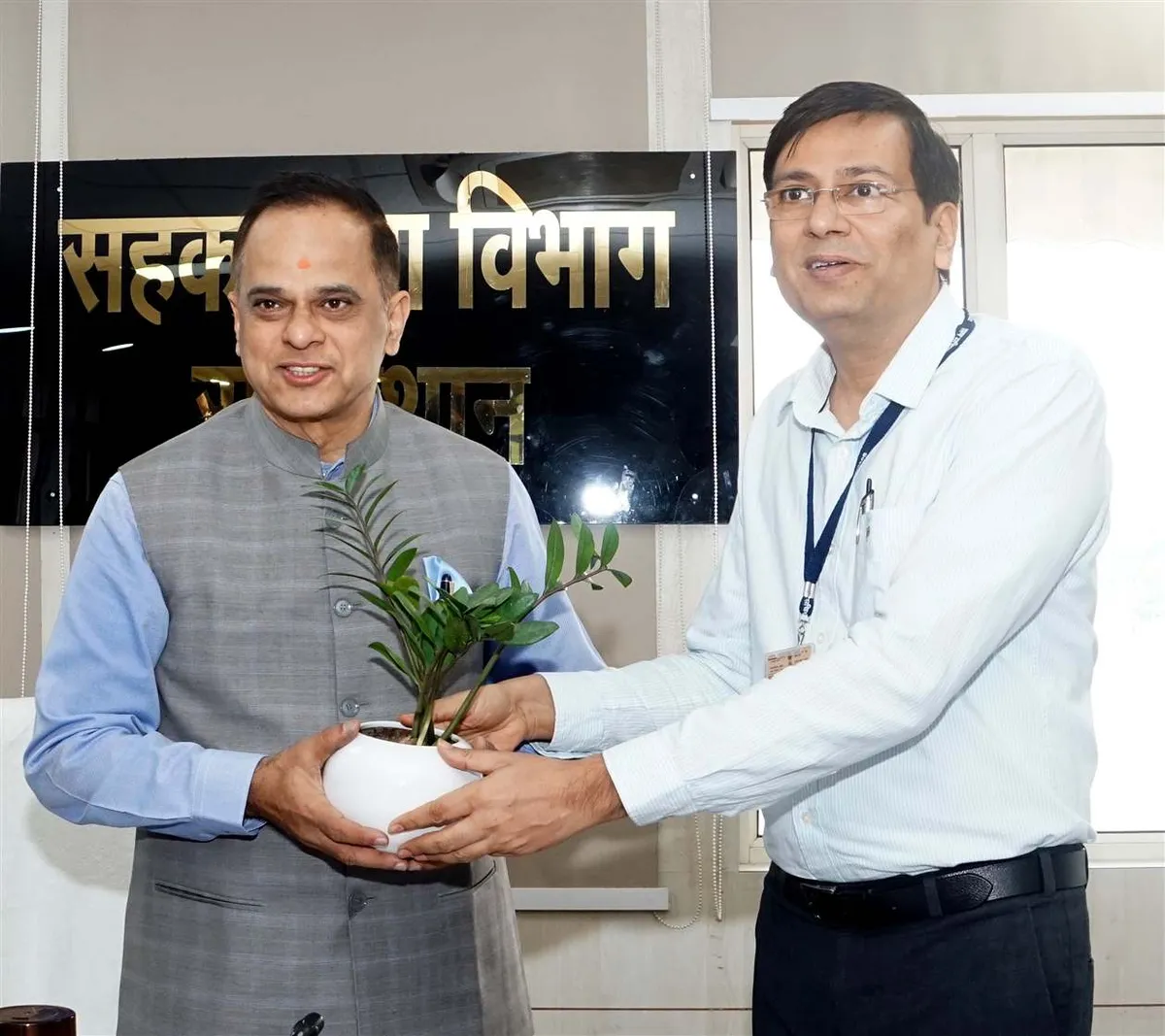 Officials at the ride-hailing review at Nehru Sahkar Bhawan