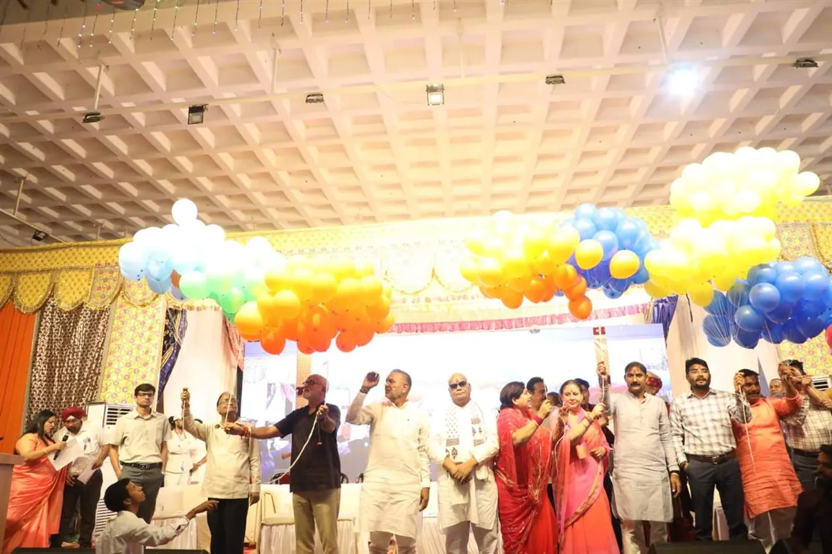 Kota Dussehra Mela 2026: Balloons released at the opening of the 133rd National Dussehra Mela in Kota.