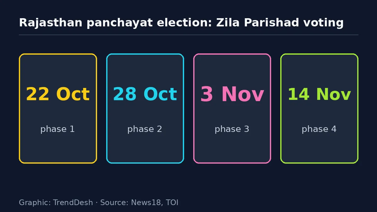 Rajasthan panchayat election: data graphic of key reported figures