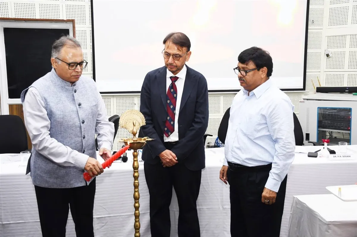 Rajasthan Police: Lamp-lighting at the launch of the police training at IIHMR University, Jaipur