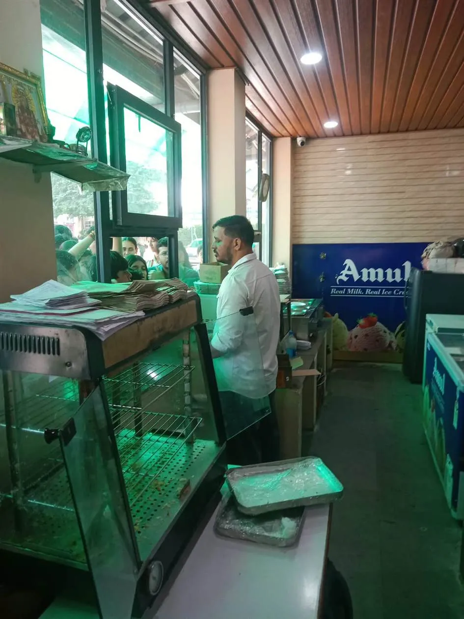 A food storage area checked during the two-day drive