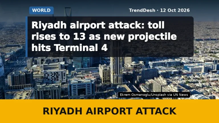 Riyadh airport attack: toll rises to 13 as new projectile hits Terminal 4
