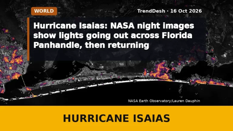 Hurricane Isaias: NASA night images show lights going out across Florida Panhandle, then returning