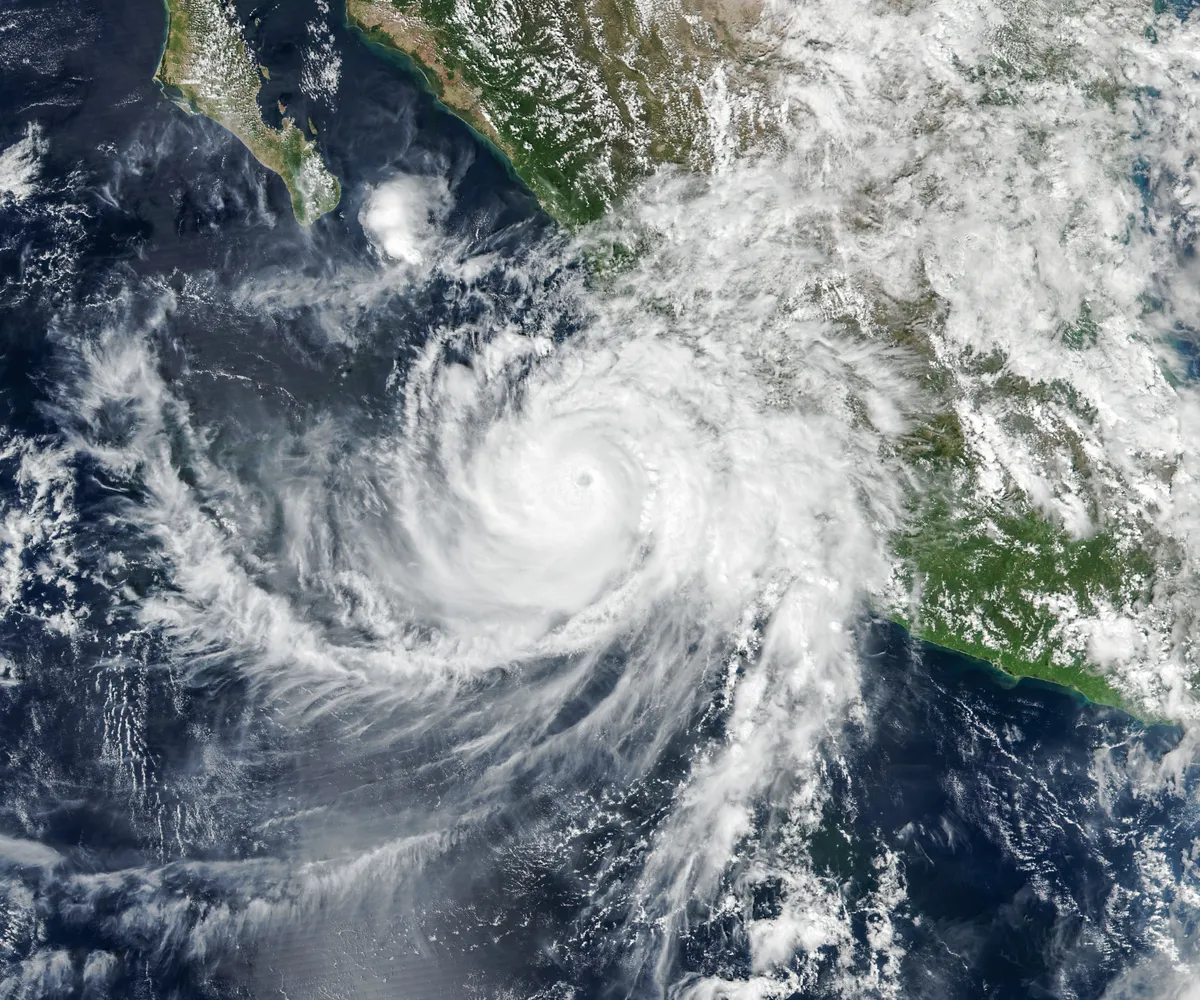 Hurricane Simon: Hurricane Simon off Mexico's Pacific coast on 11 October, seen by the Suomi NPP satellite