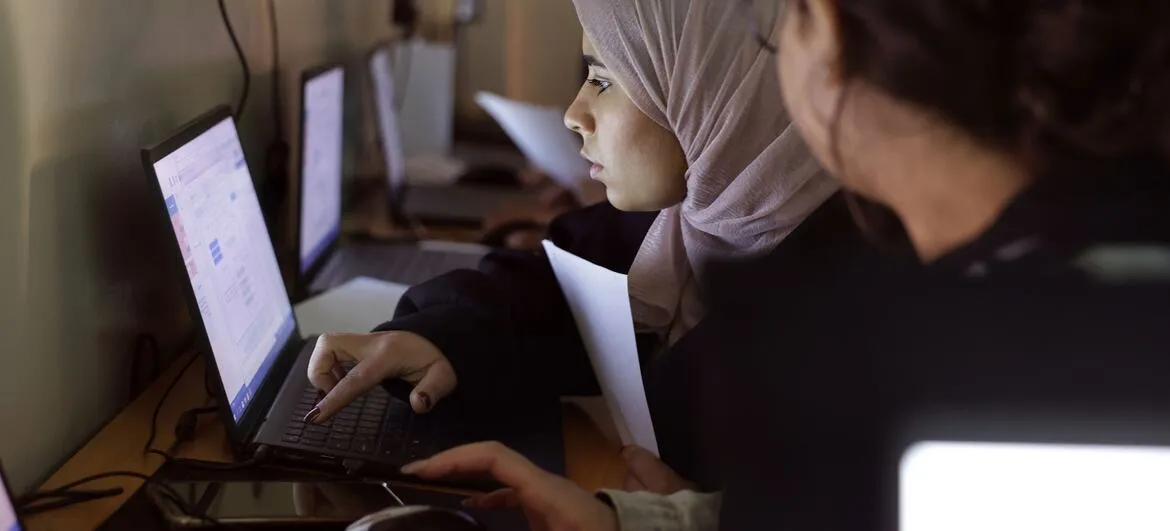 800 million young people: Young women in Damascus, Syria, learn practical skills to improve their job prospects