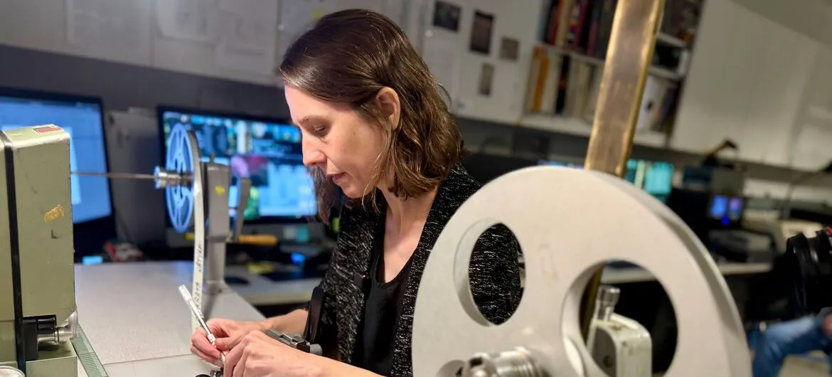 audiovisual heritage: Media preservation work featured in UN News coverage of the NYPL lab