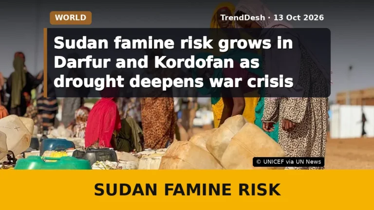 Sudan famine risk grows in Darfur and Kordofan as drought deepens war crisis