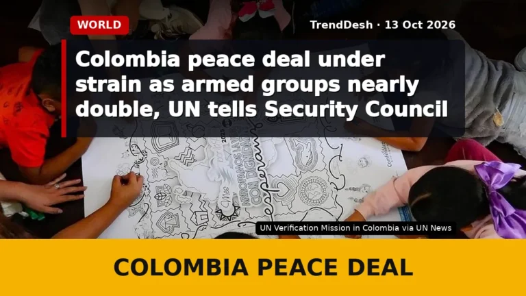 Colombia peace deal under strain as armed groups nearly double, UN tells Security Council