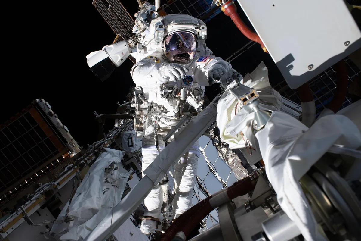 Anil Menon spacewalk: Anil Menon during his spacewalk on 6 August 2026