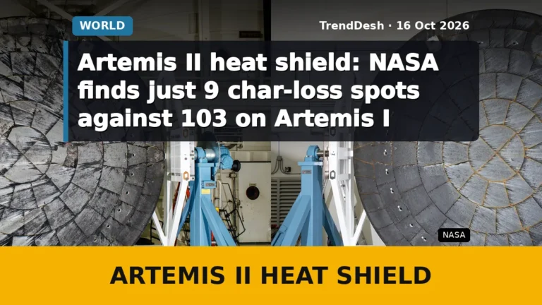 Artemis II heat shield: NASA finds just 9 char-loss spots against 103 on Artemis I