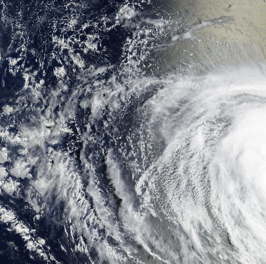 Cyclone Wati: NASA Terra satellite view of the storm's cloud bands over the South Pacific on 17 October 2026