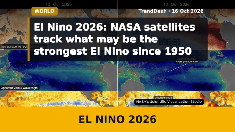 El Nino 2026: NASA satellites track what may be the strongest El Nino since 1950