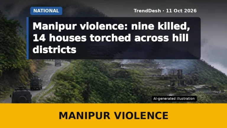 Manipur violence: nine killed, 14 houses torched across hill districts