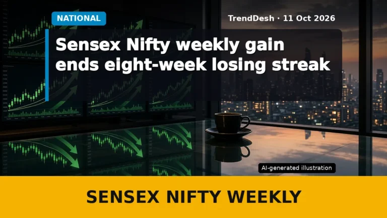 Sensex Nifty weekly gain ends eight-week losing streak