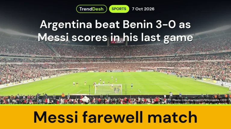 Messi farewell match: Argentina beat Benin 3-0 as Messi scores in his last game