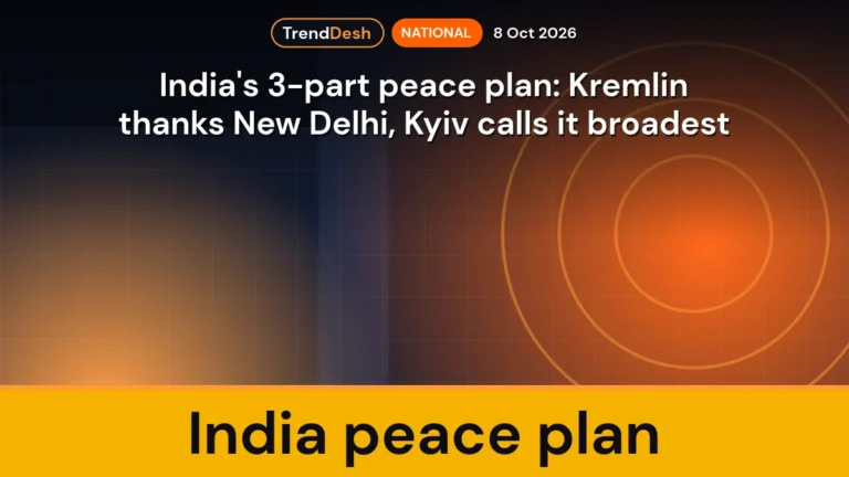 India peace plan: Kremlin thanks New Delhi as Kyiv calls 3-part truce proposal the broadest