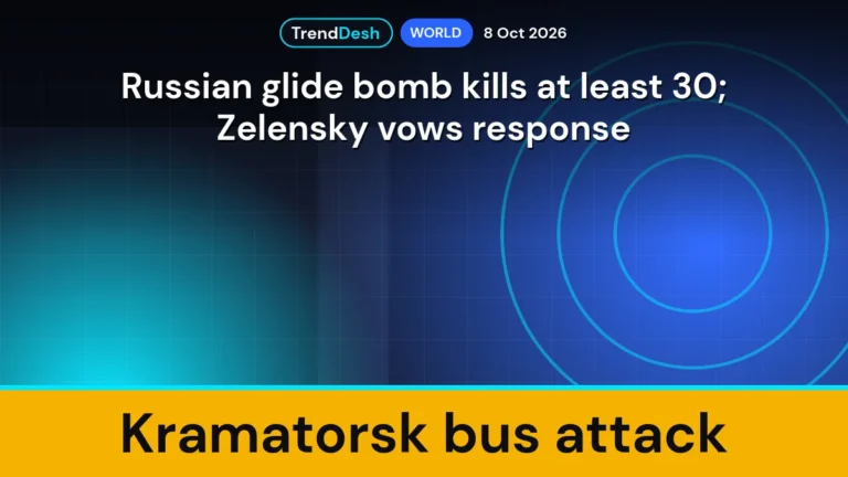 Kramatorsk bus attack: Russian glide bomb kills at least 30, Zelensky vows response