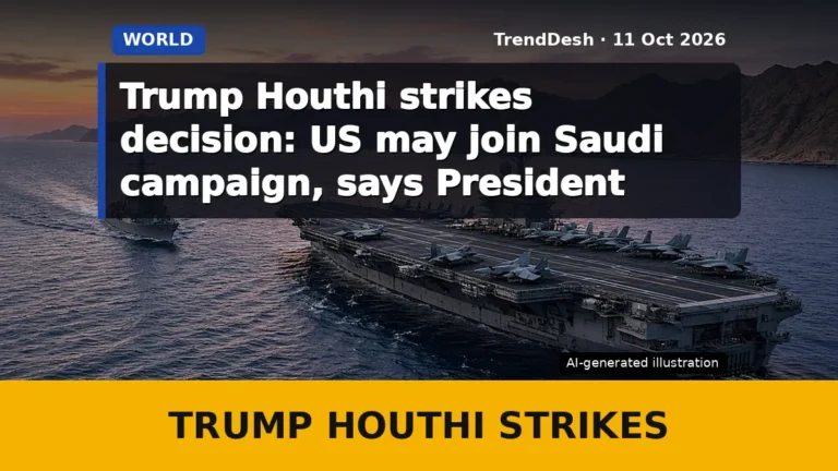 Trump Houthi strikes decision: US may join Saudi campaign, says President