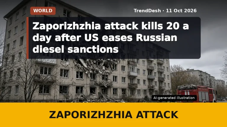 Zaporizhzhia attack kills 20 a day after US eases Russian diesel sanctions