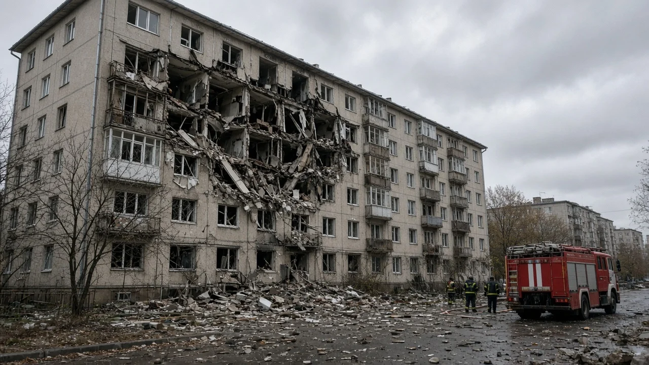 Zaporizhzhia attack: AI-generated illustration of the scene